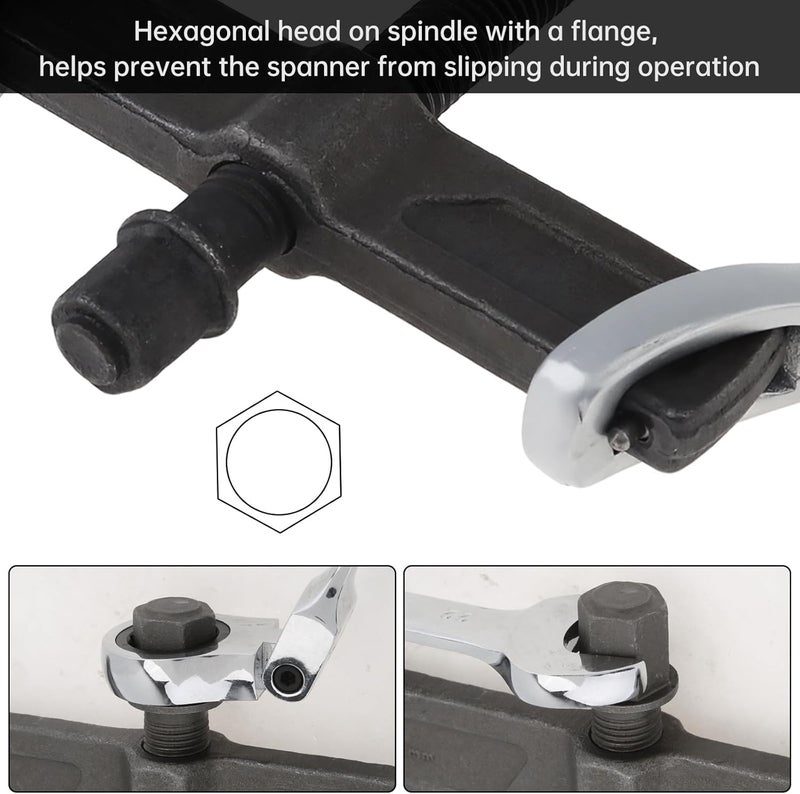 ChgImposs 4 Inch CR-V 2-Jaw Gear Puller, Adjustable Bearing Puller Gears, Reversible Removal Tool for External Internal Pulling, Single Hook Two Claws Puller Tool Separate Lifting Device - Image 5